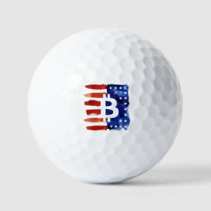 America Bitcoin (Painting No. 8) Golf Balls