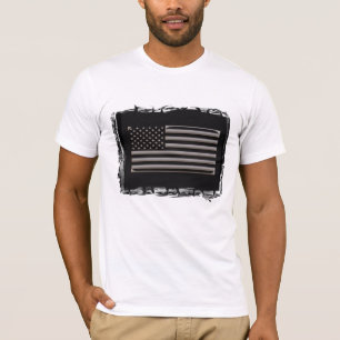 America - Black and Chrome T-Shirt