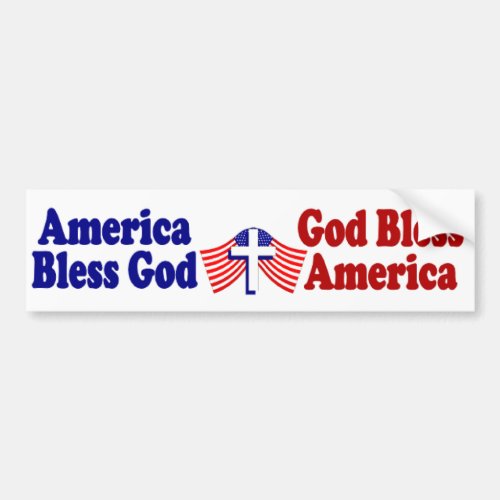 America Bless GodGod Bless America Bumper Sticker