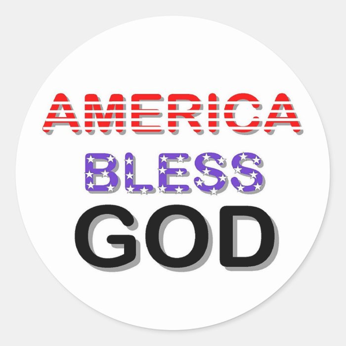 America Bless God Sticker