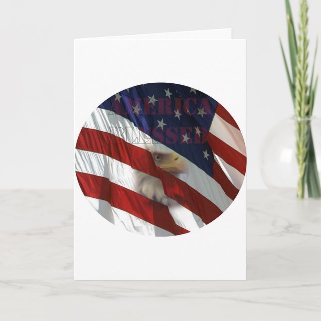 America Blessed Greeting Cards (Front)