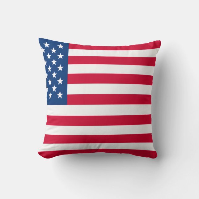 America blew throw pillow (Front)