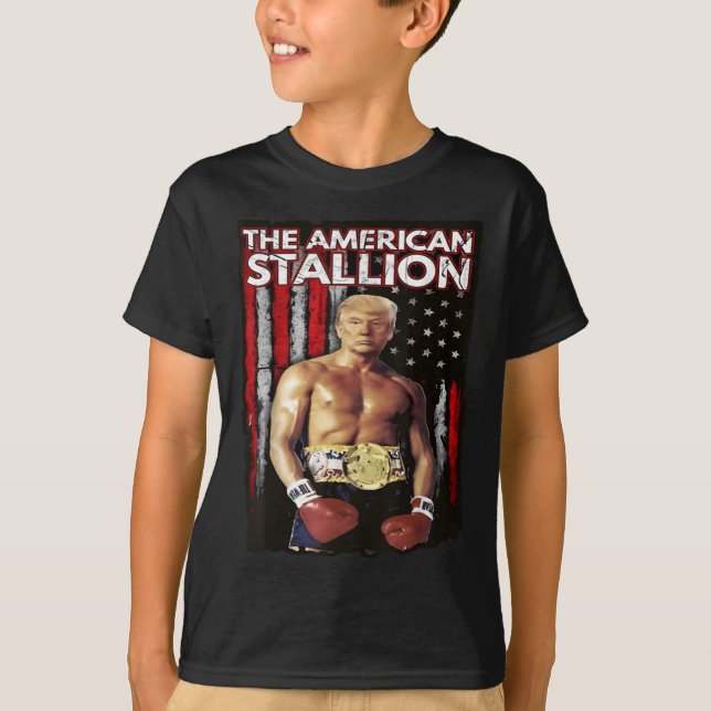 America Boxer Trump Rocky Trump Meme Trump 2024 , T-Shirt (Front)
