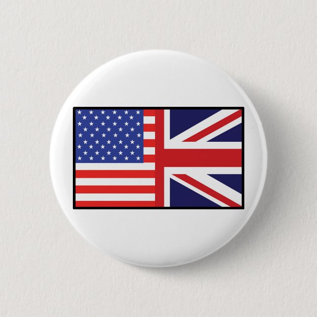 America Britain Pinback Button (Front)