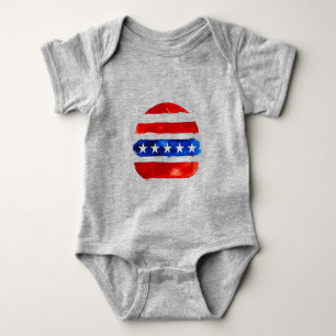 America Burger (White Painting No. 4) Baby Bodysuit