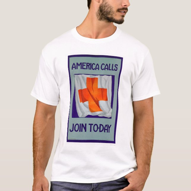 America Calls - Join Today (US00053) T-Shirt (Front)