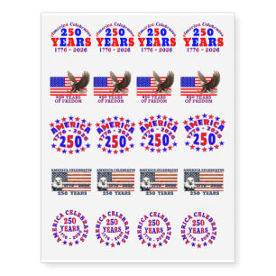 America Celebrates 250 Years, Tattoo Assortment