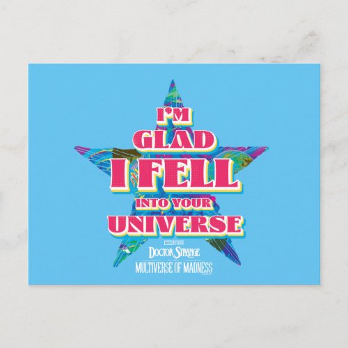 America Chavez Im Glad I Fell Into Your Universe Postcard