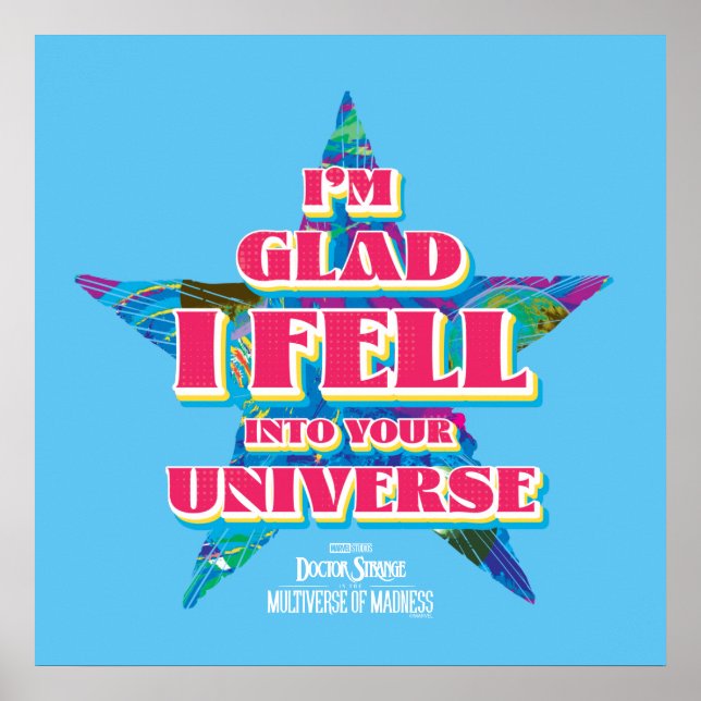 America Chavez: I'm Glad I Fell Into Your Universe Poster (Front)