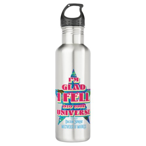 America Chavez Im Glad I Fell Into Your Universe Stainless Steel Water Bottle