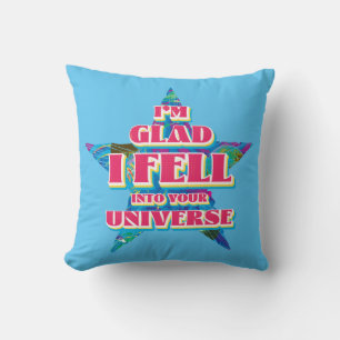America Chavez: I'm Glad I Fell Into Your Universe Throw Pillow