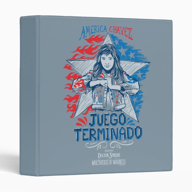 America Chavez - Juego Terminado 3 Ring Binder (Front/Spine)