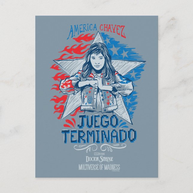 America Chavez - Juego Terminado Postcard (Front)