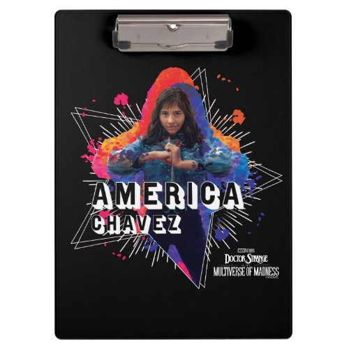 America Chavez Star Character Graphic Clipboard