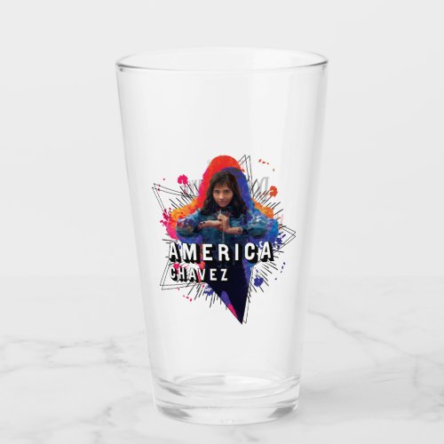 America Chavez Star Character Graphic Glass