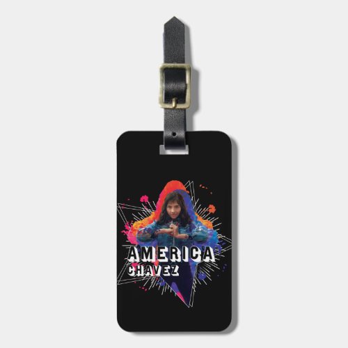 America Chavez Star Character Graphic Luggage Tag