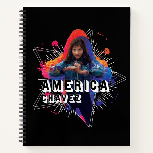 America Chavez Star Character Graphic Notebook