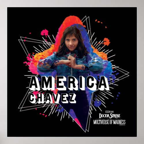 America Chavez Star Character Graphic Poster