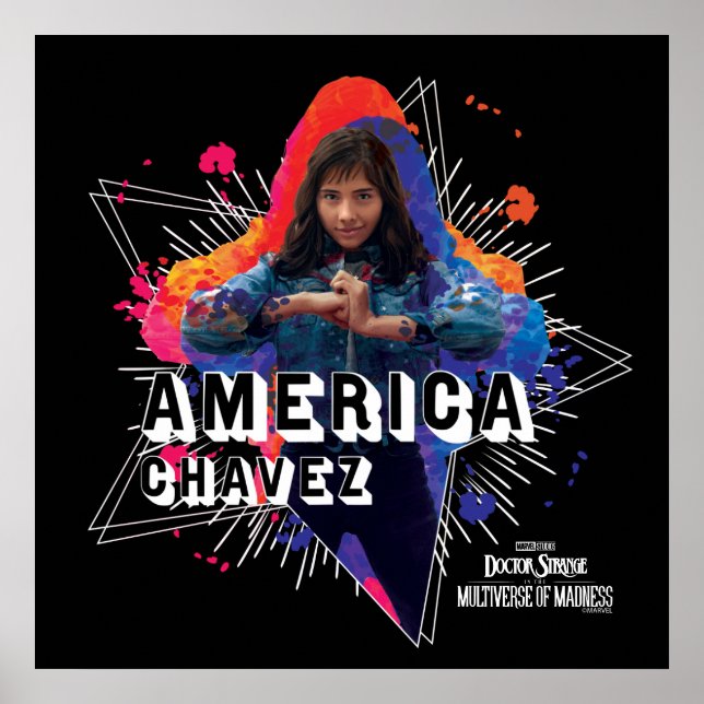 America Chavez Star Character Graphic Poster (Front)