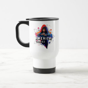 America Chavez Star Character Graphic Travel Mug