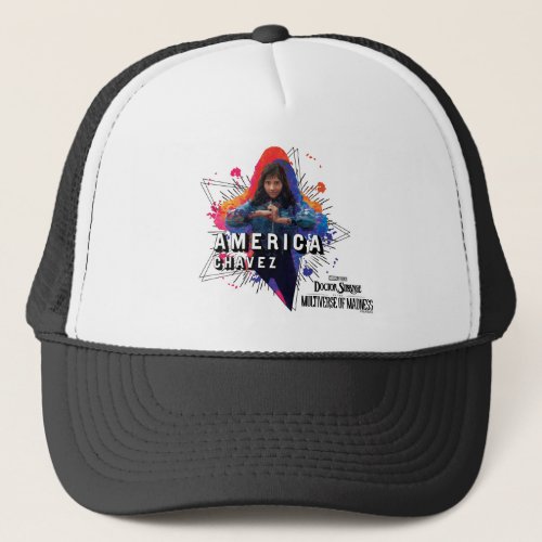 America Chavez Star Character Graphic Trucker Hat