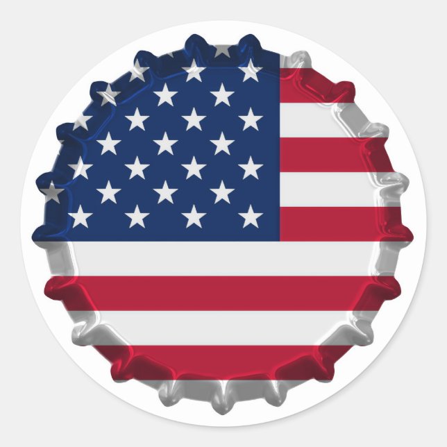 America Classic Round Sticker (Front)