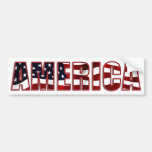 America Colorful and Patriotic Bumper Sticker