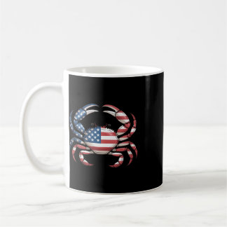 America Crab Us Flag Seafood Coffee Mug