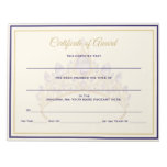 America Crown Certificates-Award Notepad