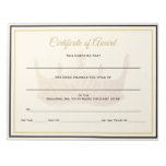  America Crown Certificates-Award Notepad