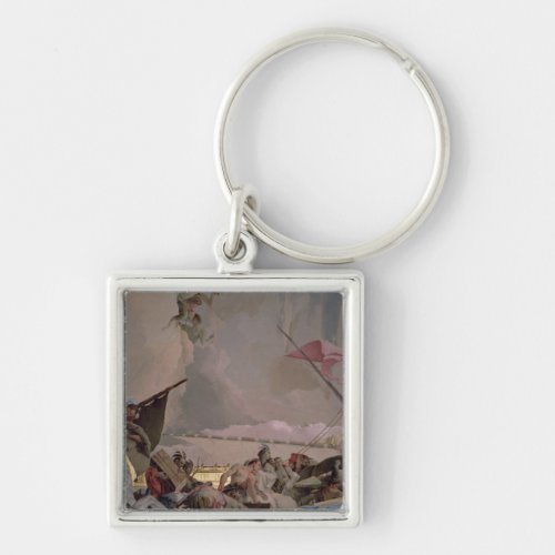America detail from The Glory of Spain II Keychain