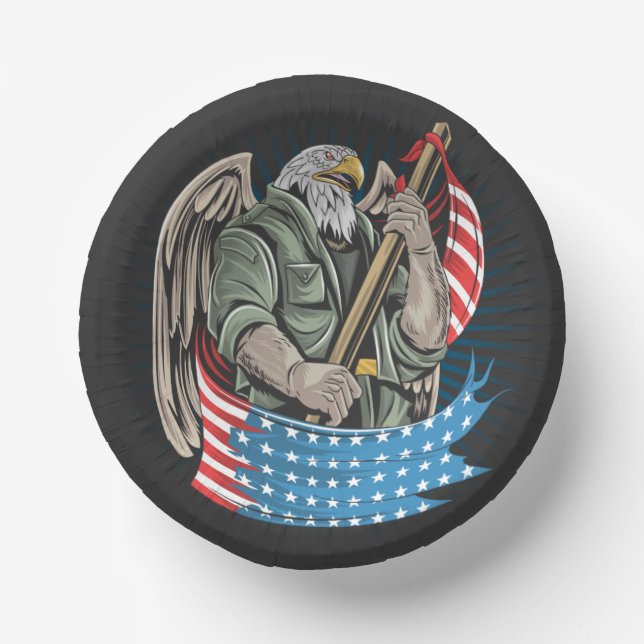 America Eagle Paper Bowls (Front)