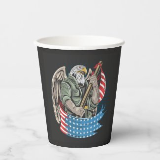 America Eagle Paper Cups