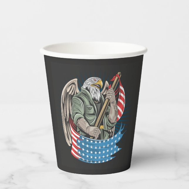 America Eagle Paper Cups (Front)