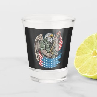 America Eagle   Shot Glass