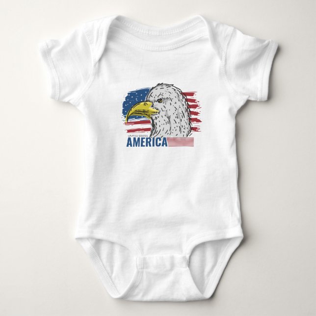 America Eagle this USA  Baby Bodysuit (Front)