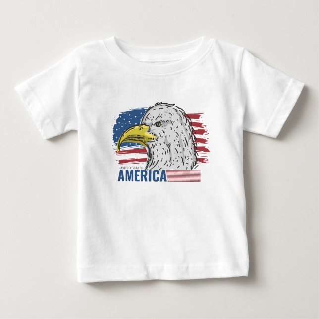 America Eagle this USA Flag  Baby T-Shirt (Front)
