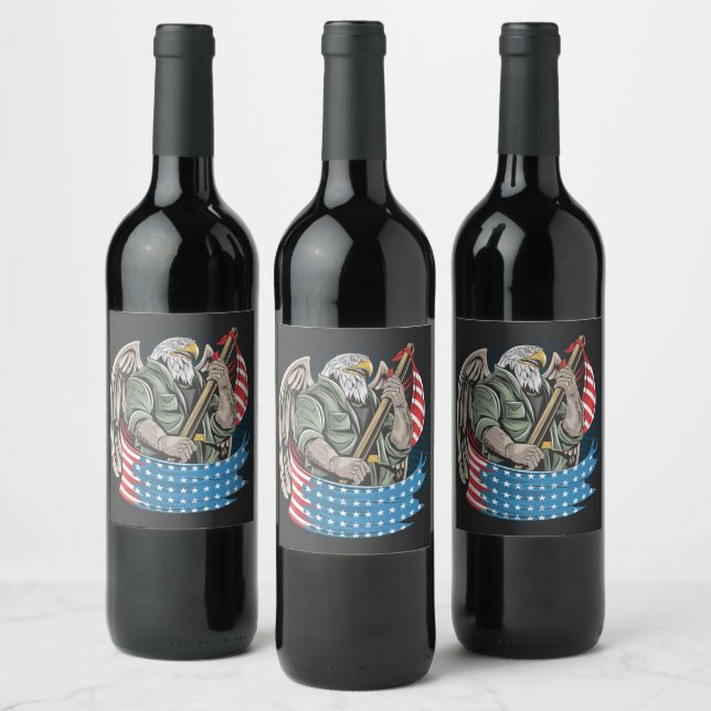 America Eagle   Wine Label (Bottles)