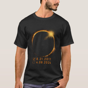 America Eclipse Checklist 40824 Total Solar Eclips T-Shirt