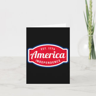 America est 1776 independence 4th of july card