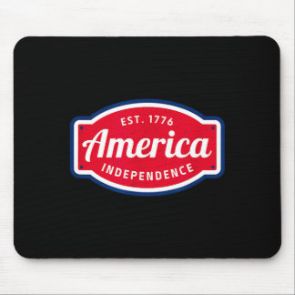 America est 1776 independence 4th of july mouse pad