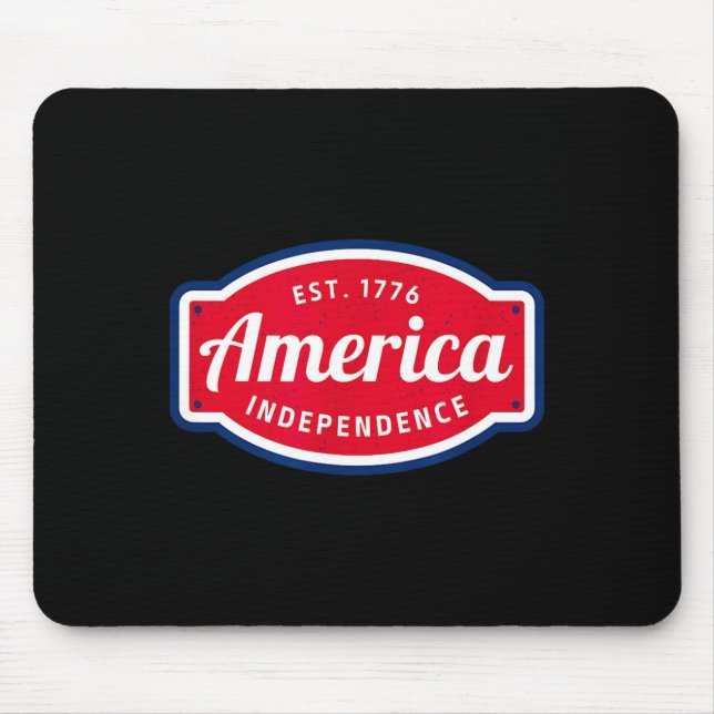 America est 1776 independence 4th of july mouse pad (Front)