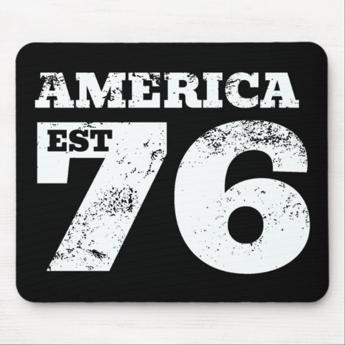 America Est 1776 Patriotic Mouse Pad