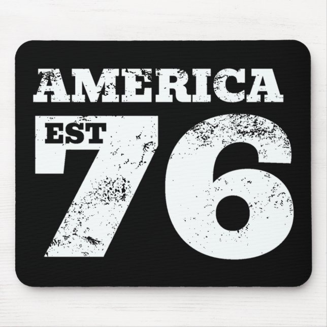 America Est 1776 Patriotic Mouse Pad (Front)