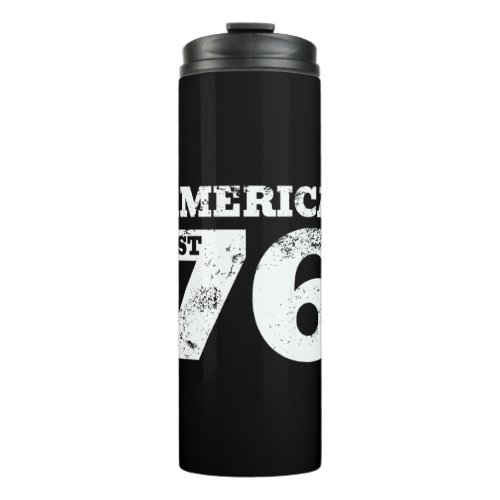 America Est 1776 Patriotic Thermal Tumbler