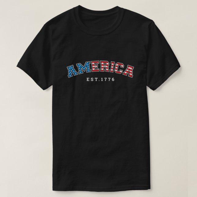 America est 1776 T-Shirt (Design Front)