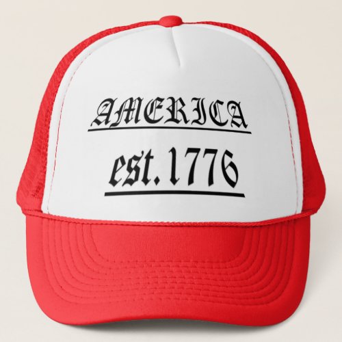 America est 1776 trucker hat