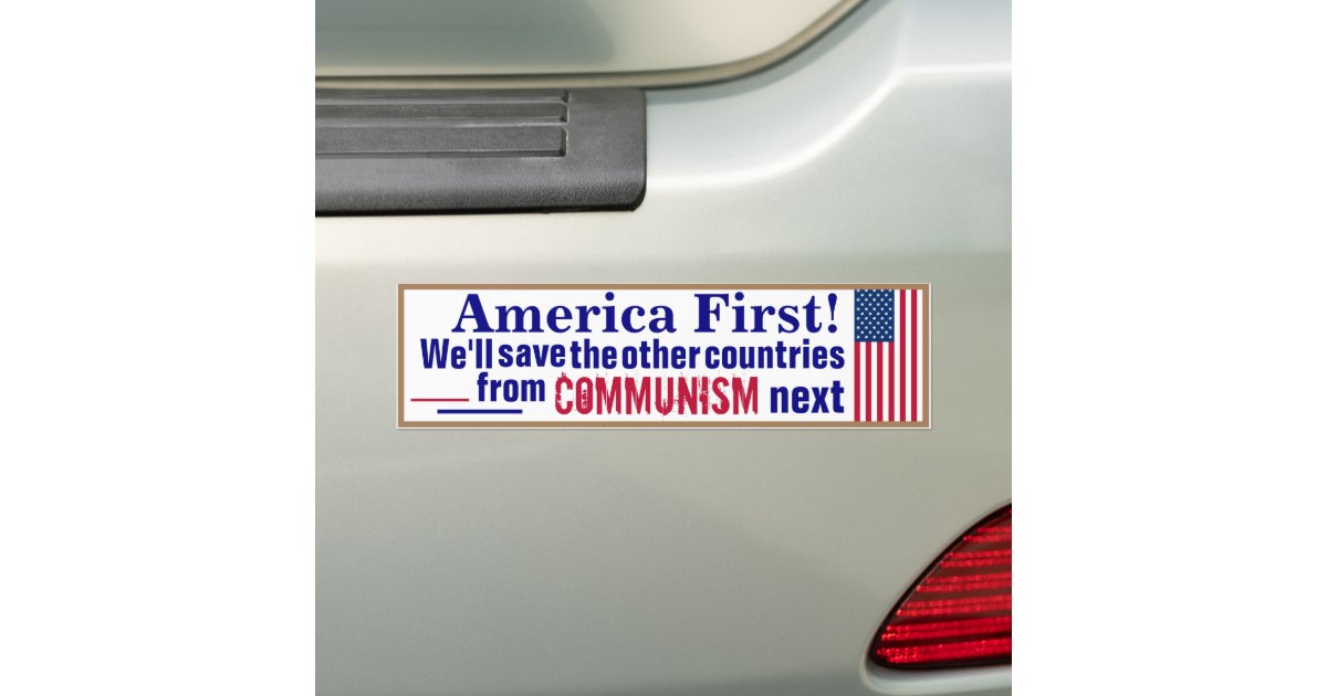 America First Bumper Sticker | Zazzle