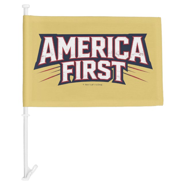 America First - Car Flag (Front)