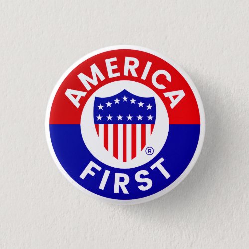 America First Committee Campaign Badge Button